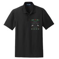 Merry Christmas Animal Filthy Ya Dry Zone Grid Polo