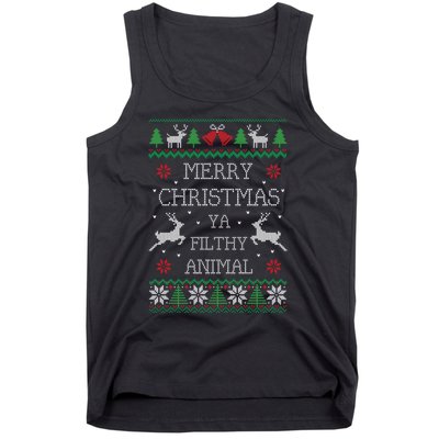 Merry Christmas Animal Filthy Ya Tank Top