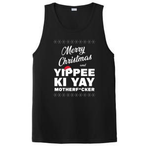 Merry Christmas And Yippee Ki Yay Funny PosiCharge Competitor Tank