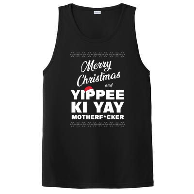 Merry Christmas And Yippee Ki Yay Funny PosiCharge Competitor Tank