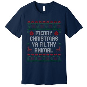 Merry Christmas Animal Filthy Ya Xmas Family Pajama Premium T-Shirt