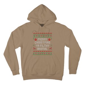 Merry Christmas Animal Filthy Ya Xmas Family Pajama Hoodie