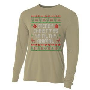 Merry Christmas Animal Filthy Ya Xmas Family Pajama Cooling Performance Long Sleeve Crew