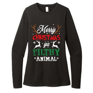 Merry Christmas Animal Filthy Ya Xmas Pajama Womens CVC Long Sleeve Shirt