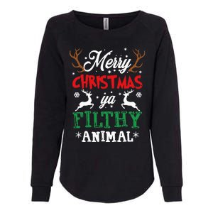 Merry Christmas Animal Filthy Ya Xmas Pajama Womens California Wash Sweatshirt