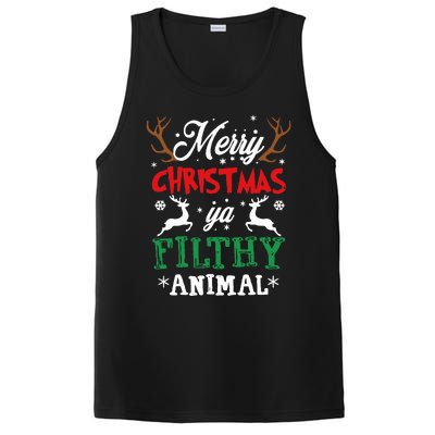 Merry Christmas Animal Filthy Ya Xmas Pajama PosiCharge Competitor Tank