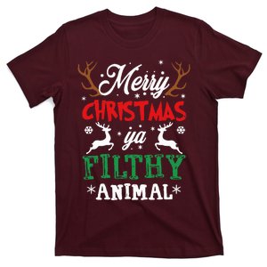 Merry Christmas Animal Filthy Ya Xmas Pajama T-Shirt