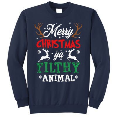 Merry Christmas Animal Filthy Ya Xmas Pajama Sweatshirt