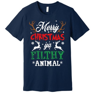 Merry Christmas Animal Filthy Ya Xmas Pajama Premium T-Shirt