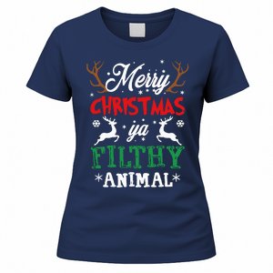 Merry Christmas Animal Filthy Ya Xmas Pajama Women's T-Shirt