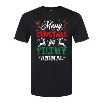 Merry Christmas Animal Filthy Ya Xmas Pajama Softstyle CVC T-Shirt