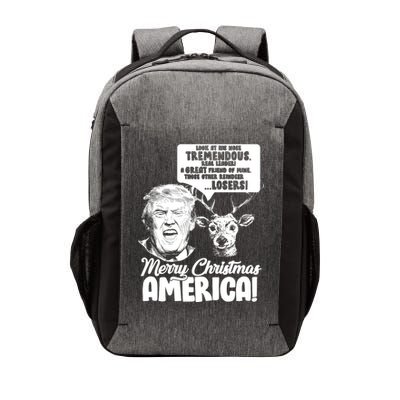 Merry Christmas America Trump Reindeer Vector Backpack