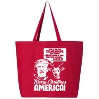 Merry Christmas America Trump Reindeer 25L Jumbo Tote