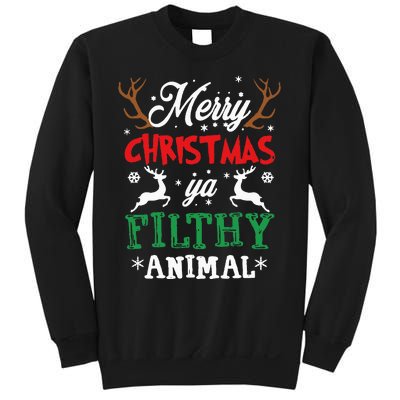 Merry Christmas Animal Filthy Ya Xmas Pajama Sweatshirt