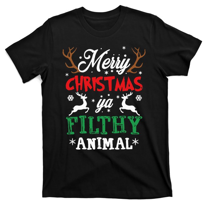 Merry Christmas Animal Filthy Ya Xmas Pajama T-Shirt