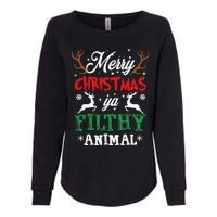 Merry Christmas Animal Filthy Ya Xmas Pajama Womens California Wash Sweatshirt