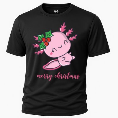 Merry Christmas Axolotl Cute Holiday Performance Shirt