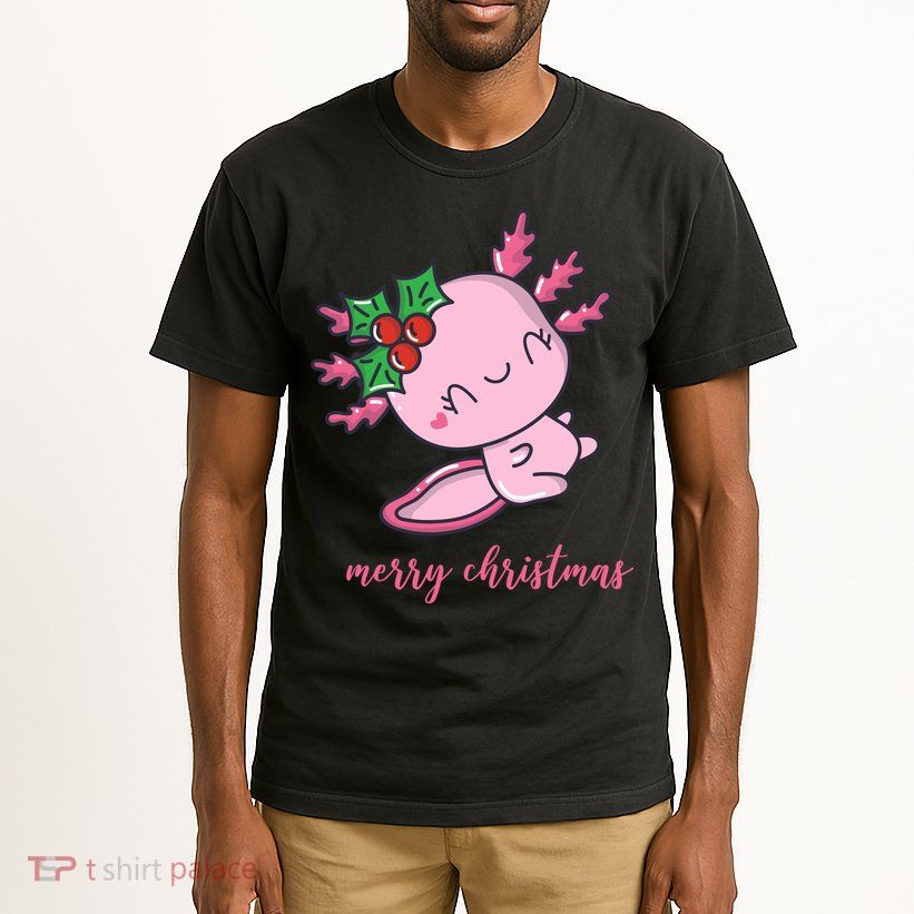 Merry Christmas Axolotl Cute Holiday Tall T-Shirt