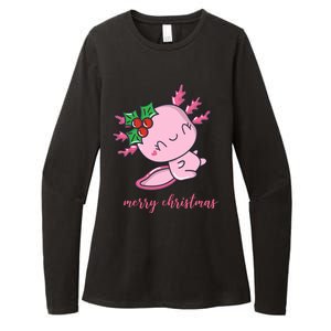 Merry Christmas Axolotl Cute Holiday Womens CVC Long Sleeve Shirt