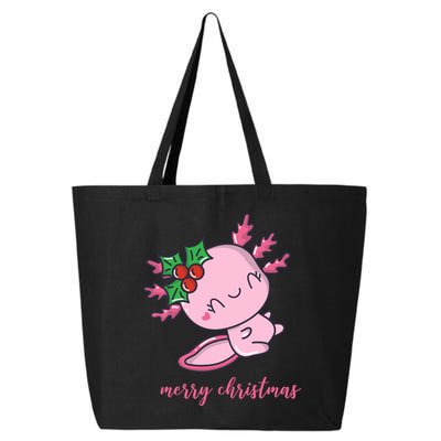 Merry Christmas Axolotl Cute Holiday 25L Jumbo Tote