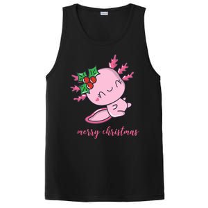 Merry Christmas Axolotl Cute Holiday PosiCharge Competitor Tank