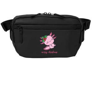 Merry Christmas Axolotl Cute Holiday Crossbody Pack