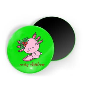 Merry Christmas Axolotl Cute Holiday Magnet