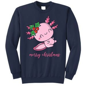 Merry Christmas Axolotl Cute Holiday Sweatshirt