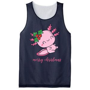 Merry Christmas Axolotl Cute Holiday Mesh Reversible Basketball Jersey Tank