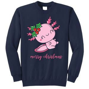 Merry Christmas Axolotl Cute Holiday Tall Sweatshirt