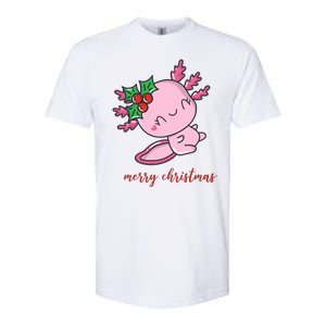 Merry Christmas Axolotl Cute Holiday Softstyle CVC T-Shirt