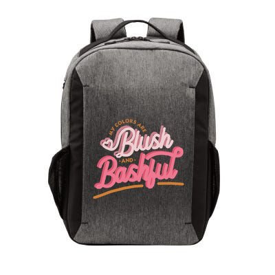 My Colors Are Blush And Bashful Vector Backpack