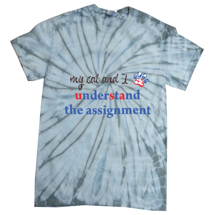 My Cat And I Understand The Assignment Tie-Dye T-Shirt