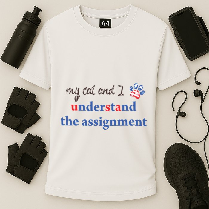 My Cat And I Understand The Assignment Cooling Performance Crew T-Shirt