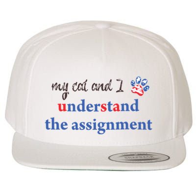 My Cat And I Understand The Assignment Wool Snapback Cap