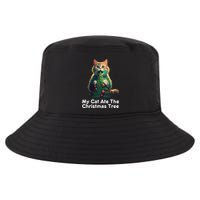 My Cat Ate The Christmas Tree Festive Holiday Apparel Cool Comfort Performance Bucket Hat