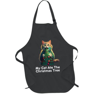 My Cat Ate The Christmas Tree Festive Holiday Apparel Apron