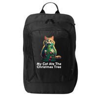 My Cat Ate The Christmas Tree Festive Holiday Apparel City Backpack