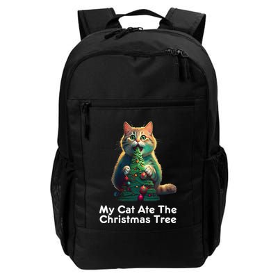 My Cat Ate The Christmas Tree Festive Holiday Apparel Backpack