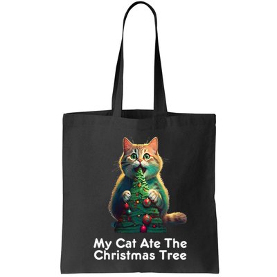 My Cat Ate The Christmas Tree Festive Holiday Apparel Bag
