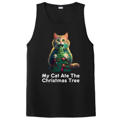 My Cat Ate The Christmas Tree Festive Holiday Apparel PosiCharge Competitor Tank