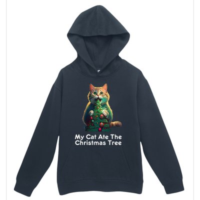 My Cat Ate The Christmas Tree Festive Holiday Apparel Urban Pullover Hoodie