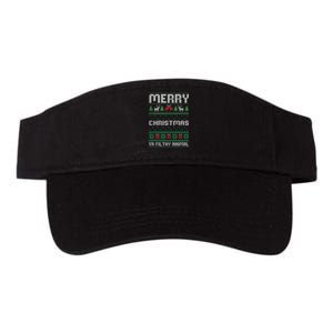 Merry Christmas Animal Filthy Ya Ugly Xmas Family Matching Valucap Bio-Washed Visor