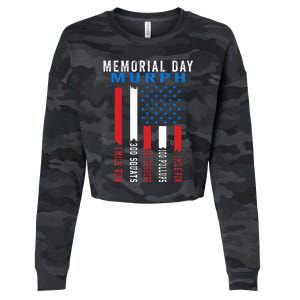 Murph Challenge American Memorial Day Workout Gym Cropped Pullover Crew