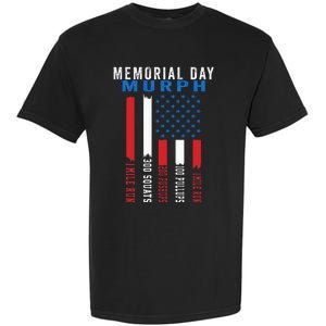 Murph Challenge American Memorial Day Workout Gym Garment-Dyed Heavyweight T-Shirt