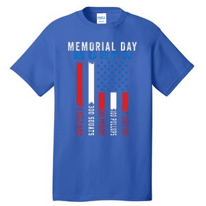 Murph Challenge American Memorial Day Workout Gym Tall T-Shirt