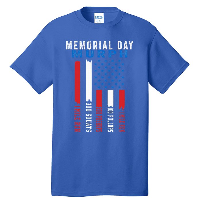 Murph Challenge American Memorial Day Workout Gym Tall T-Shirt