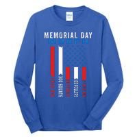 Murph Challenge American Memorial Day Workout Gym Tall Long Sleeve T-Shirt