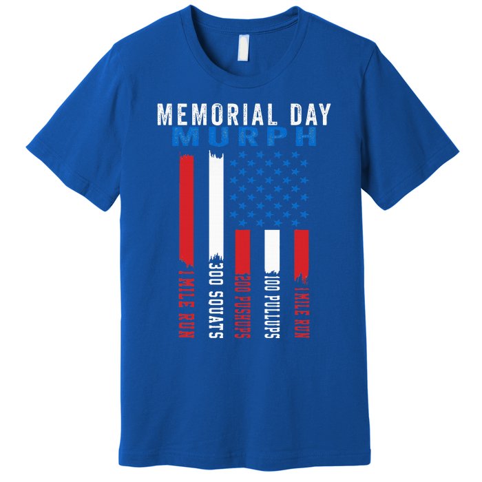 Murph Challenge American Memorial Day Workout Gym Premium T-Shirt