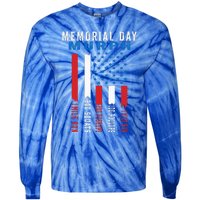 Murph Challenge American Memorial Day Workout Gym Tie-Dye Long Sleeve Shirt